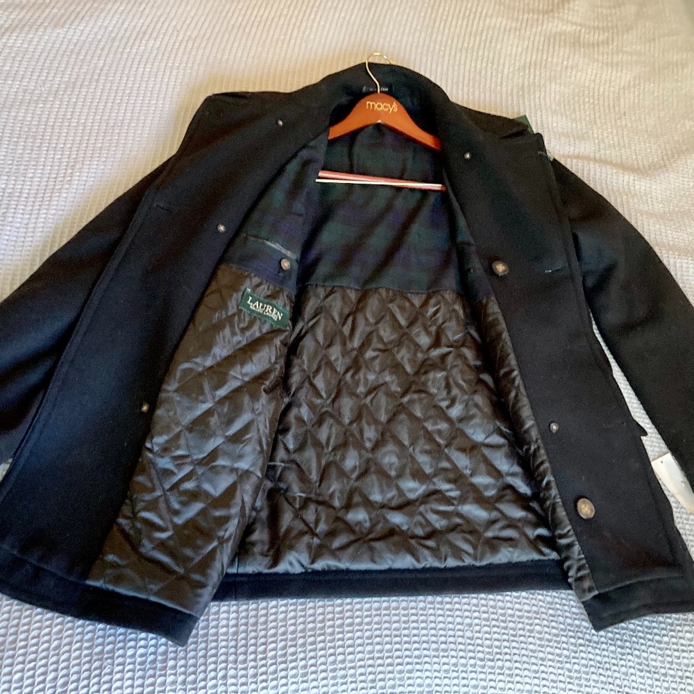 Ralph Lauren men’s black overcoat